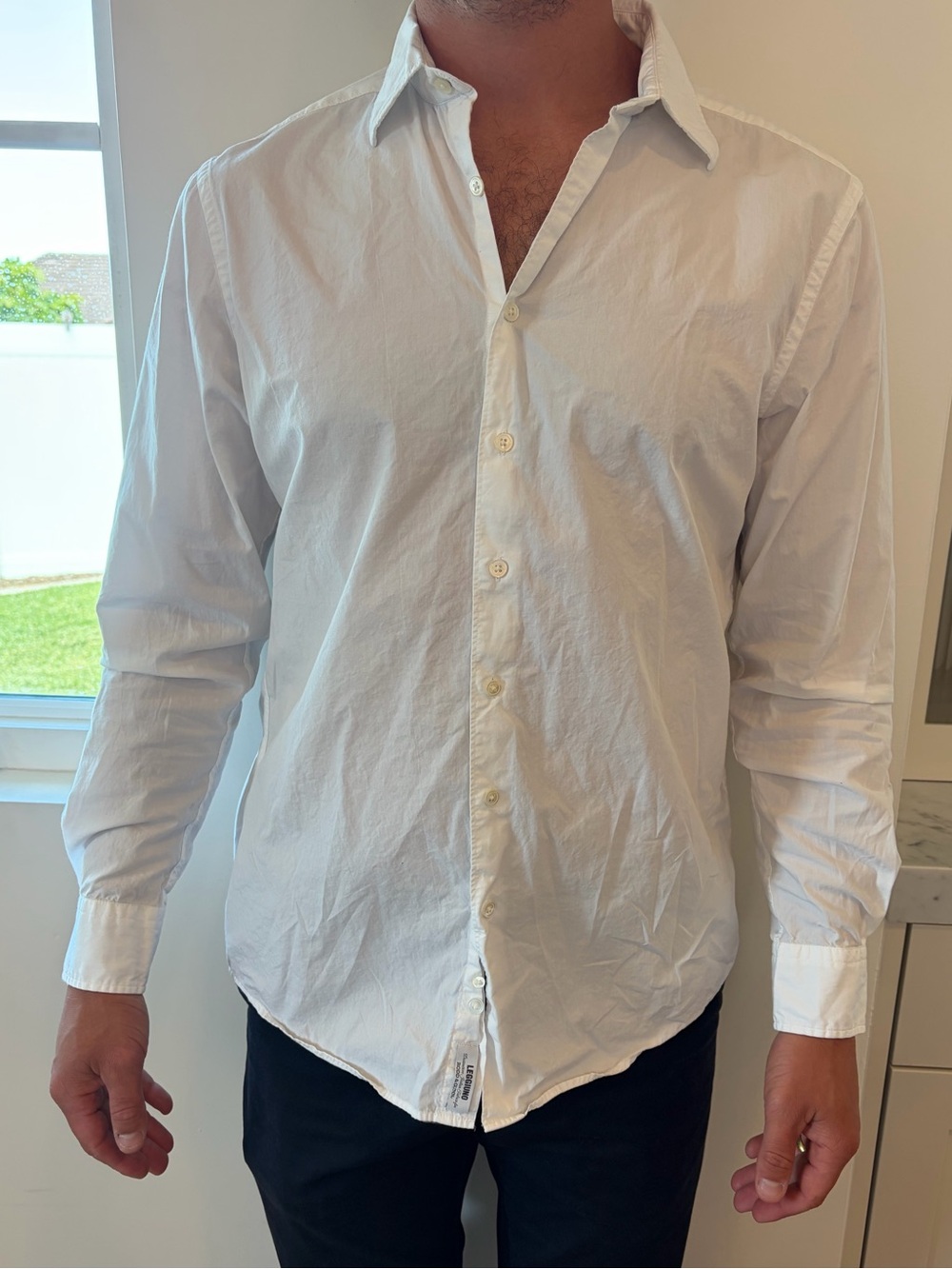 Men's Classic Rodd & Gunn White Button-Down Shirt size Large
